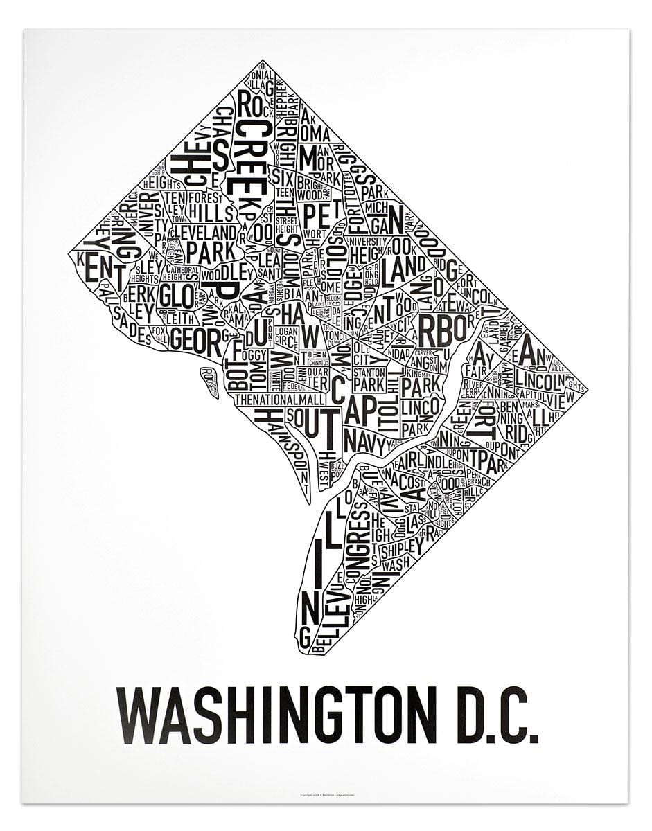 dc ਇਲਾਕੇ ਦਾ ਨਕਸ਼ਾ ਪੋਸਟਰ