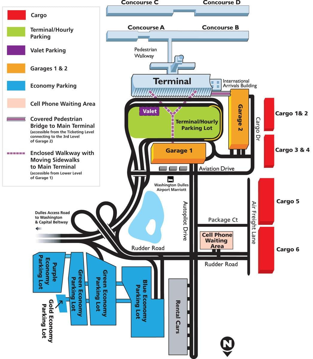 ਨਕਸ਼ਾ ਦੇ dulles airport ਖੇਤਰ