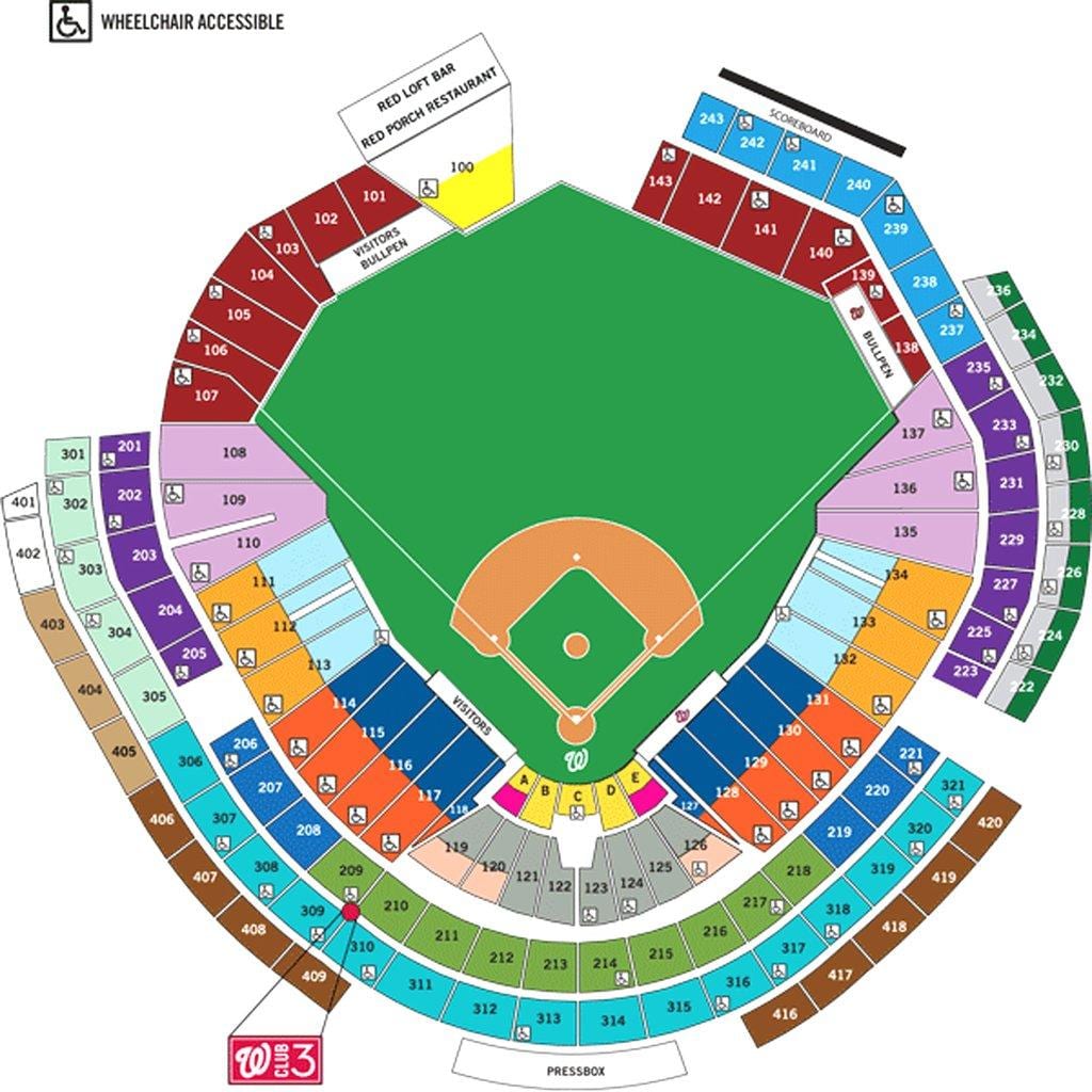 ਵਾਸ਼ਿੰਗਟਨ ਨਾਗਰਿਕ ballpark ਨਕਸ਼ਾ
