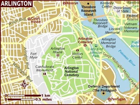 ਨਕਸ਼ਾ ਦੇ arlington ਵਾਸ਼ਿੰਗਟਨ ਡੀ. ਸੀ.