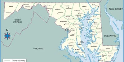 Maryland ਡੀ. ਸੀ. ਨਕਸ਼ਾ