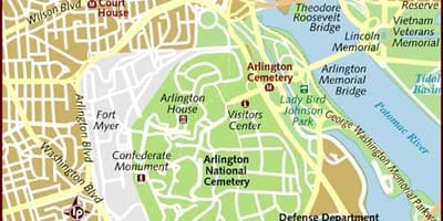 ਨਕਸ਼ਾ ਦੇ arlington ਵਾਸ਼ਿੰਗਟਨ ਡੀ. ਸੀ.