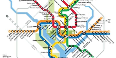 ਨਕਸ਼ਾ ਦੇ wmata ਨਕਸ਼ਾ ਡੀ. ਸੀ.